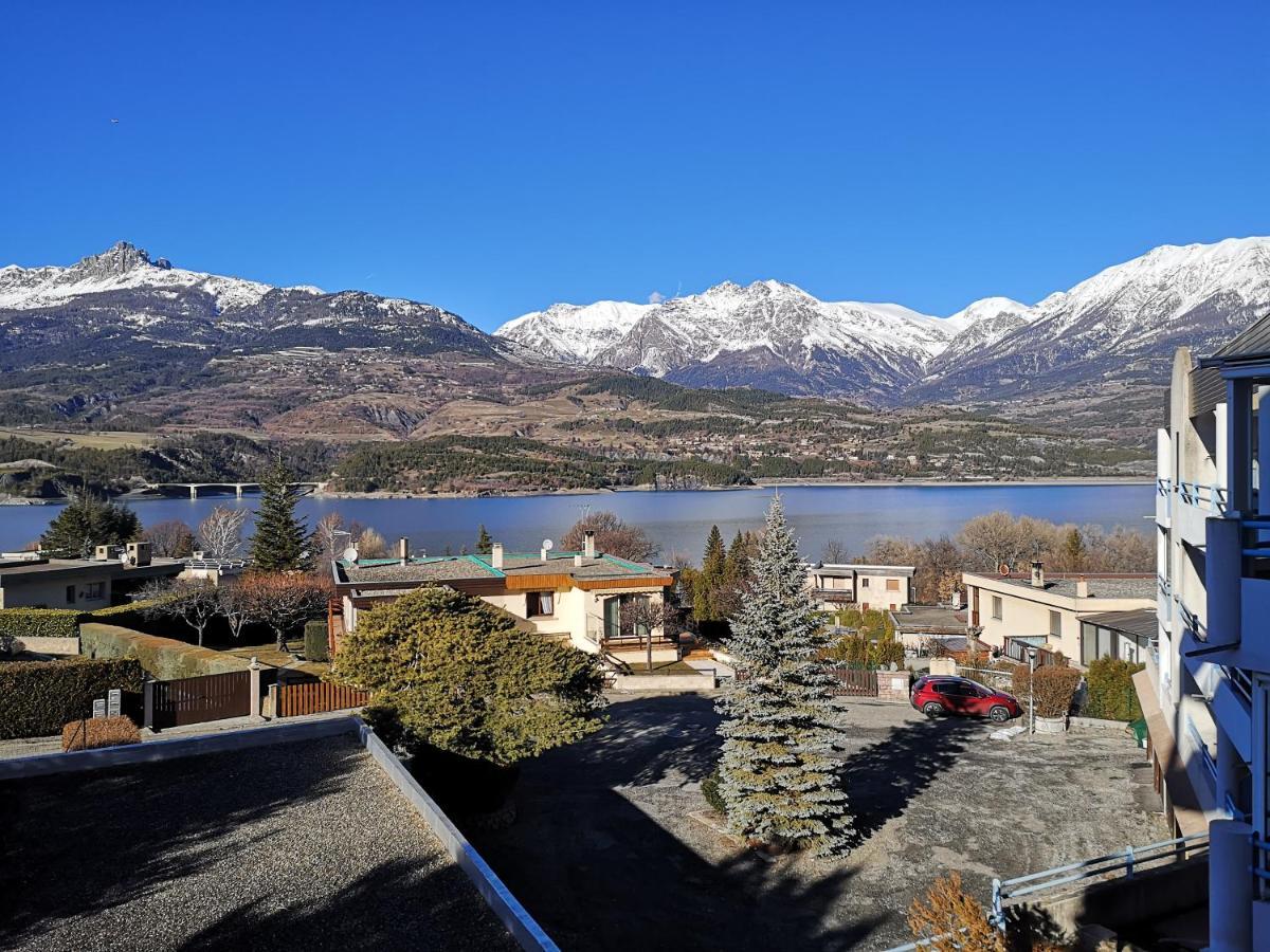 Studio Vue Sur Lac Et Montagne Savines Exterior foto