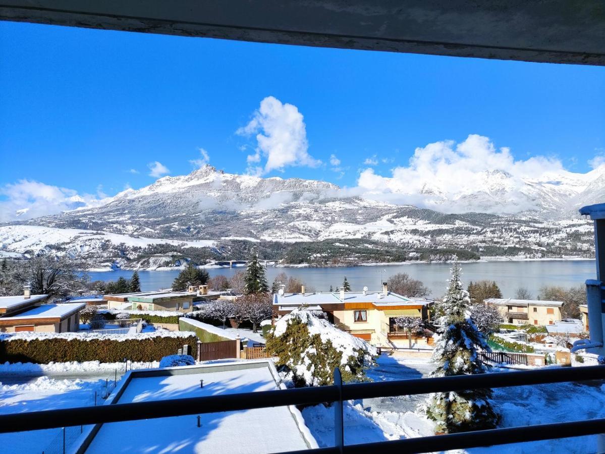 Studio Vue Sur Lac Et Montagne Savines Exterior foto