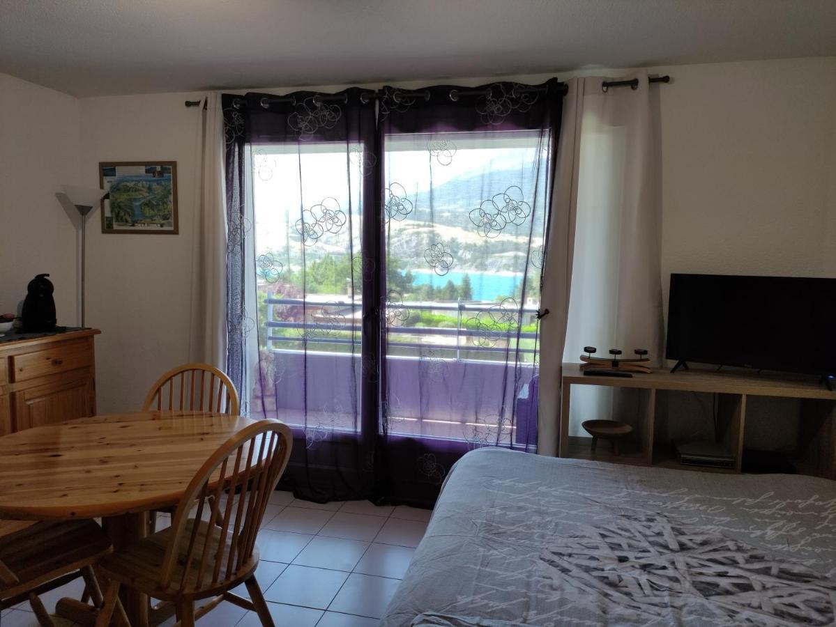Studio Vue Sur Lac Et Montagne Savines Exterior foto