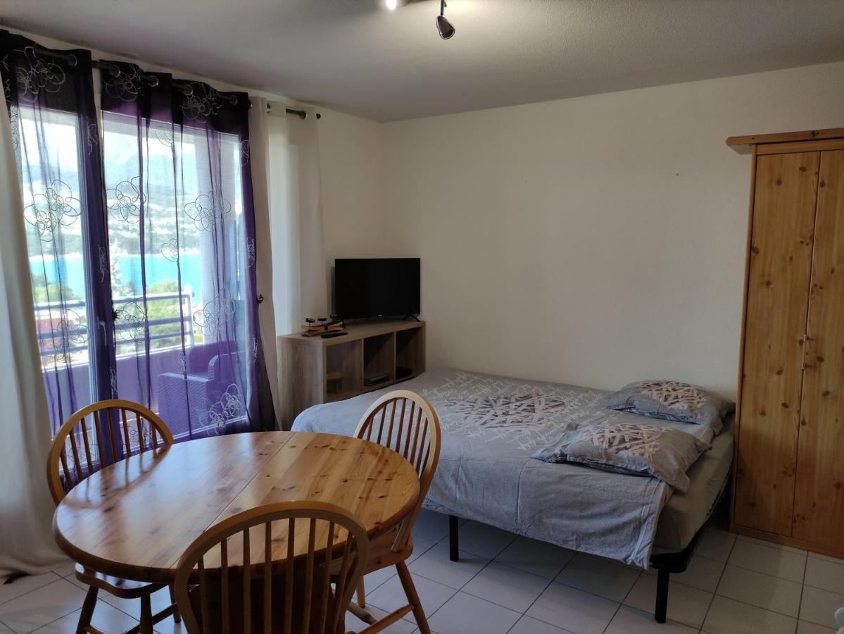 Studio Vue Sur Lac Et Montagne Savines Exterior foto